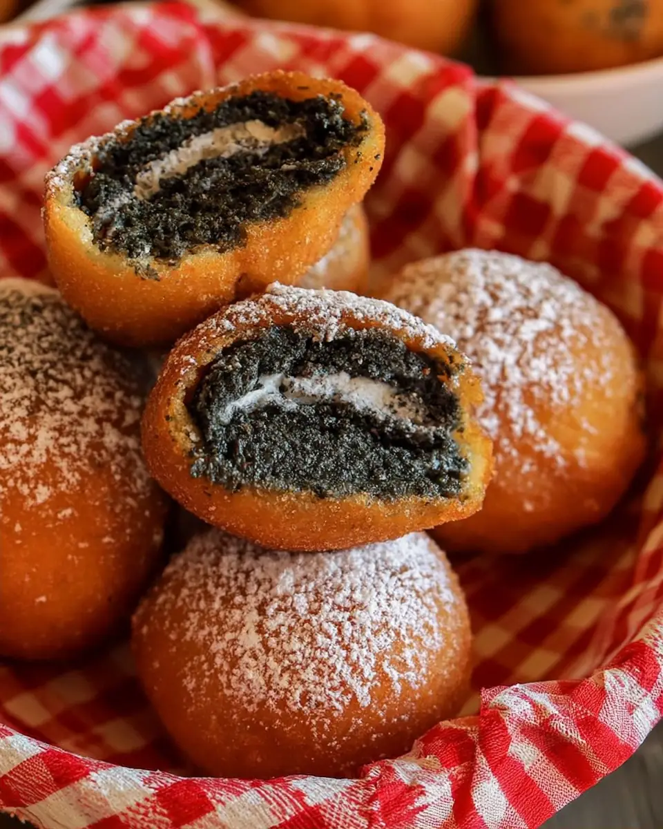 A delicious plate of Air Fryer Fried Oreos