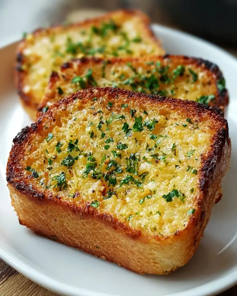 A delicious plate of Air Fryer Garlic Bread: Quick Recipe for Deliciousness!