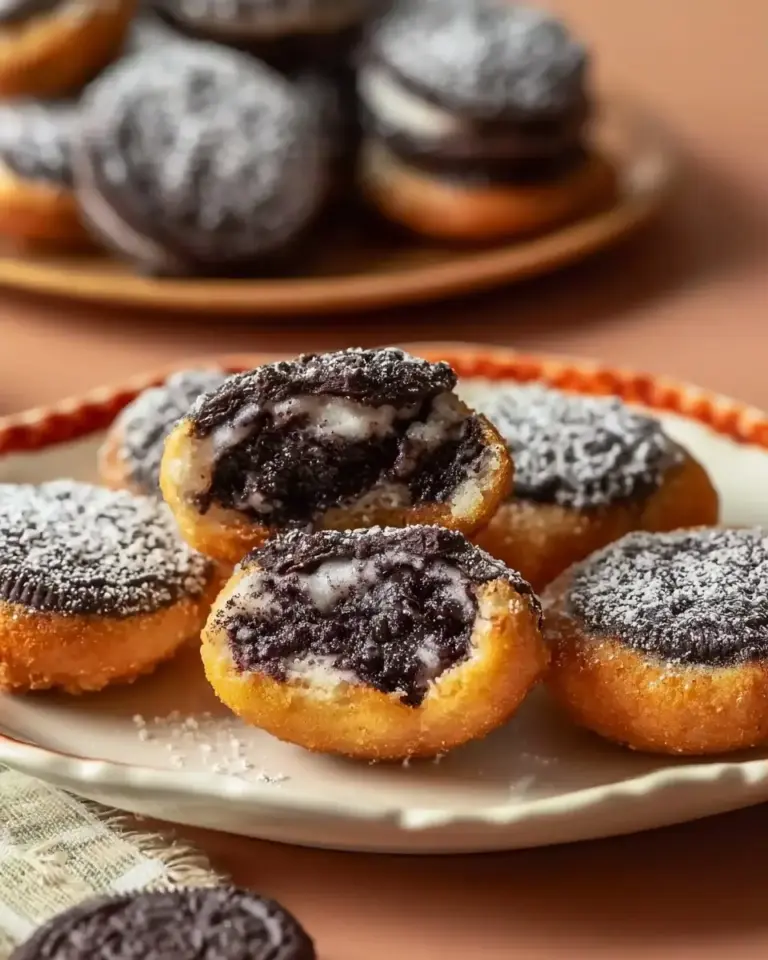 A delicious plate of Air Fryer Oreos