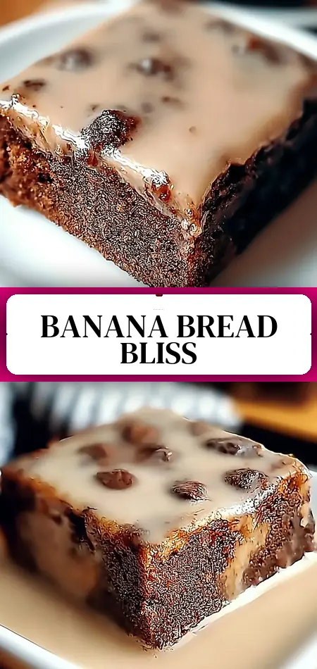 Pinterest pin (Design 3) for Banana Bread Brownies: A Sweet Twist Every Banana Lover Craves