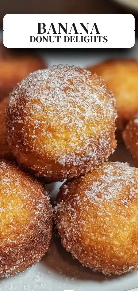Pinterest pin (Design 2) for 2-Ingredient Banana Donut Holes