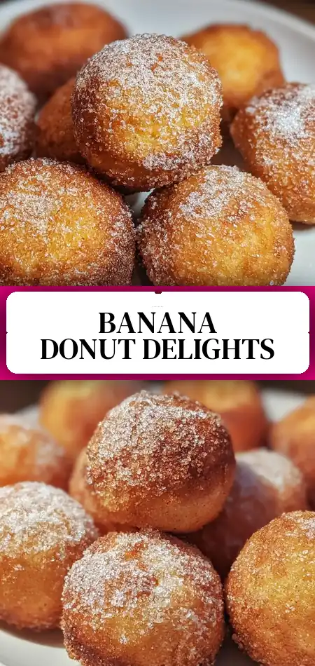 Pinterest pin (Design 3) for 2-Ingredient Banana Donut Holes