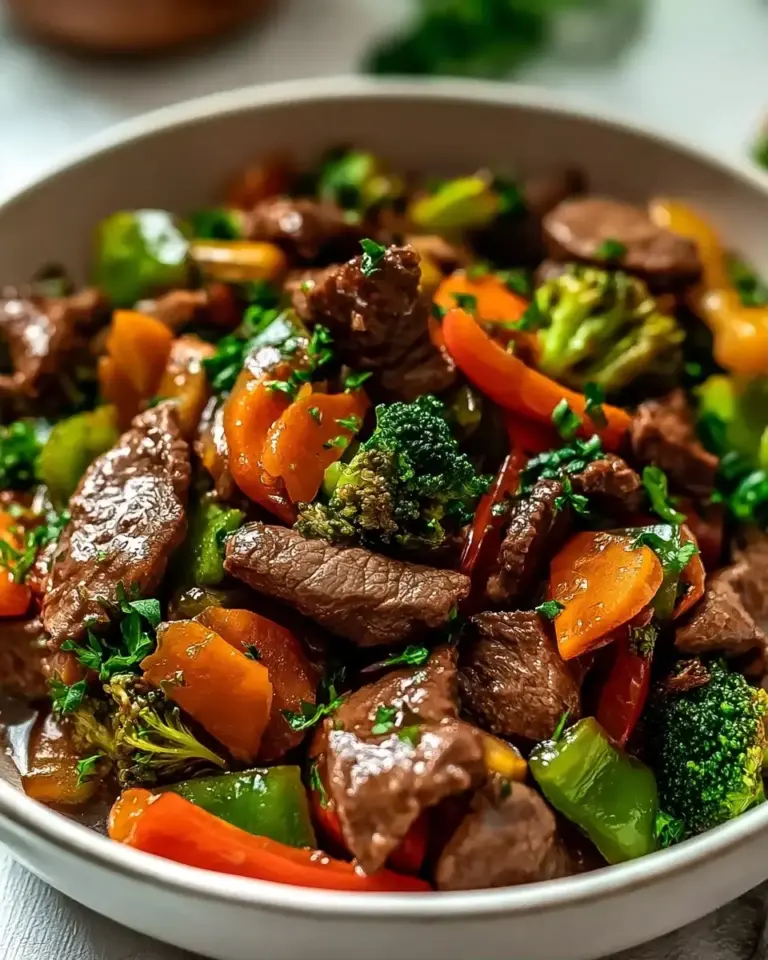 A delicious plate of Beef Stir Fry with Vegetables (30-Minutes)