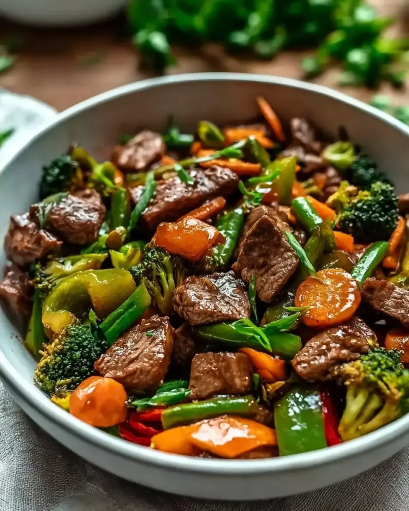 A delicious plate of Beef Stir Fry with Vegetables (30-Minutes)