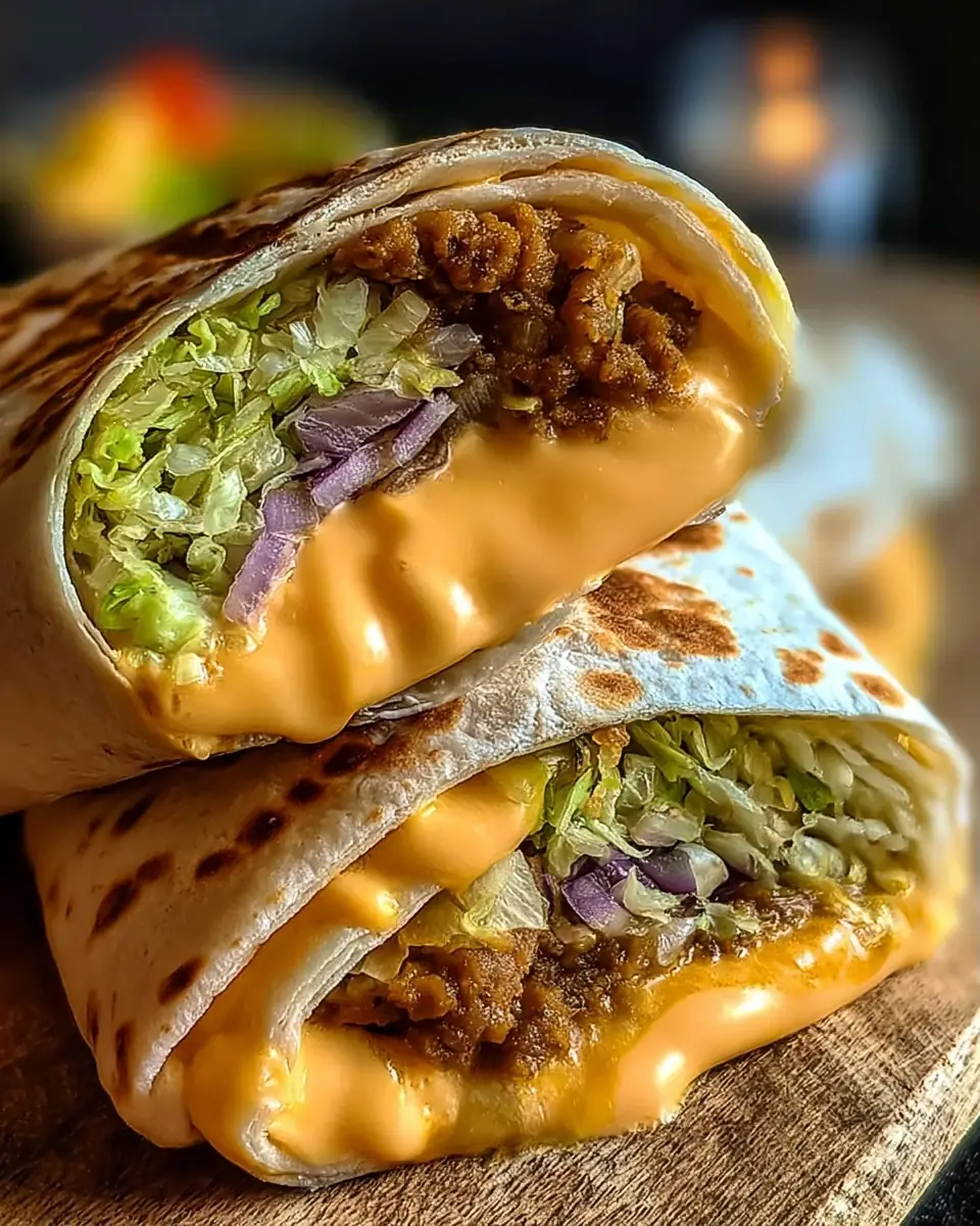 A delicious plate of Big Mac Wraps