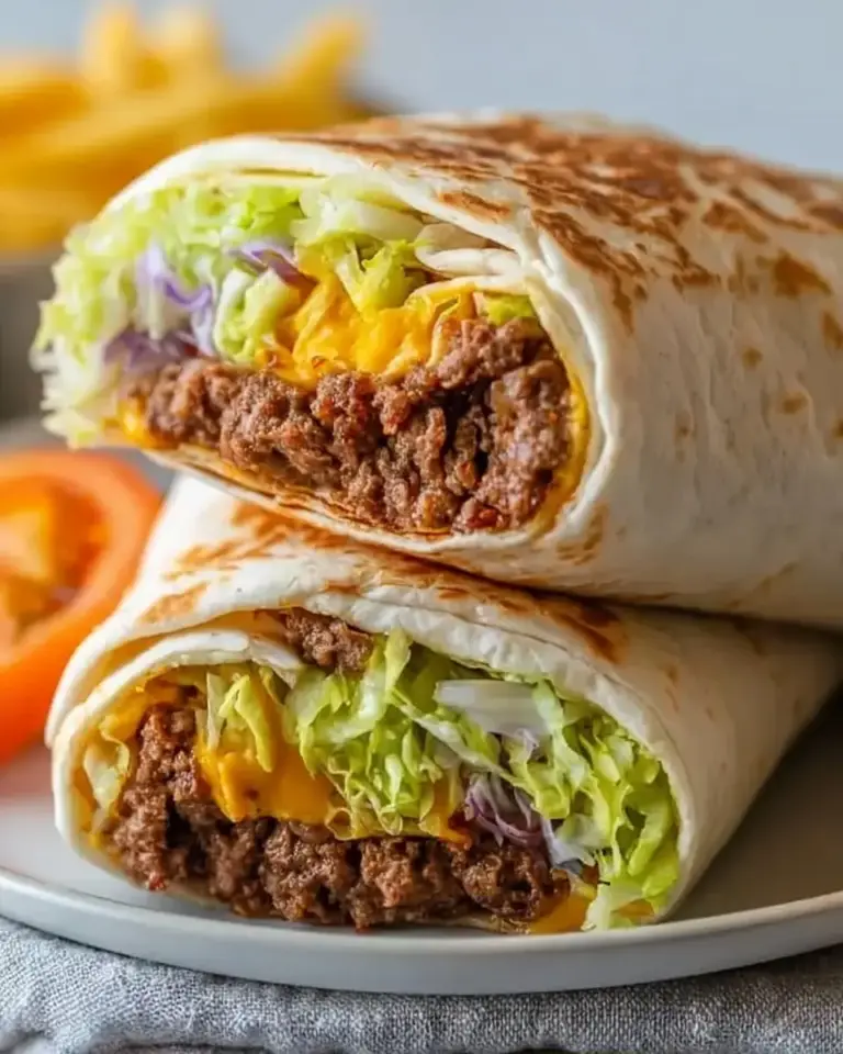 A delicious plate of Big Mac Wraps