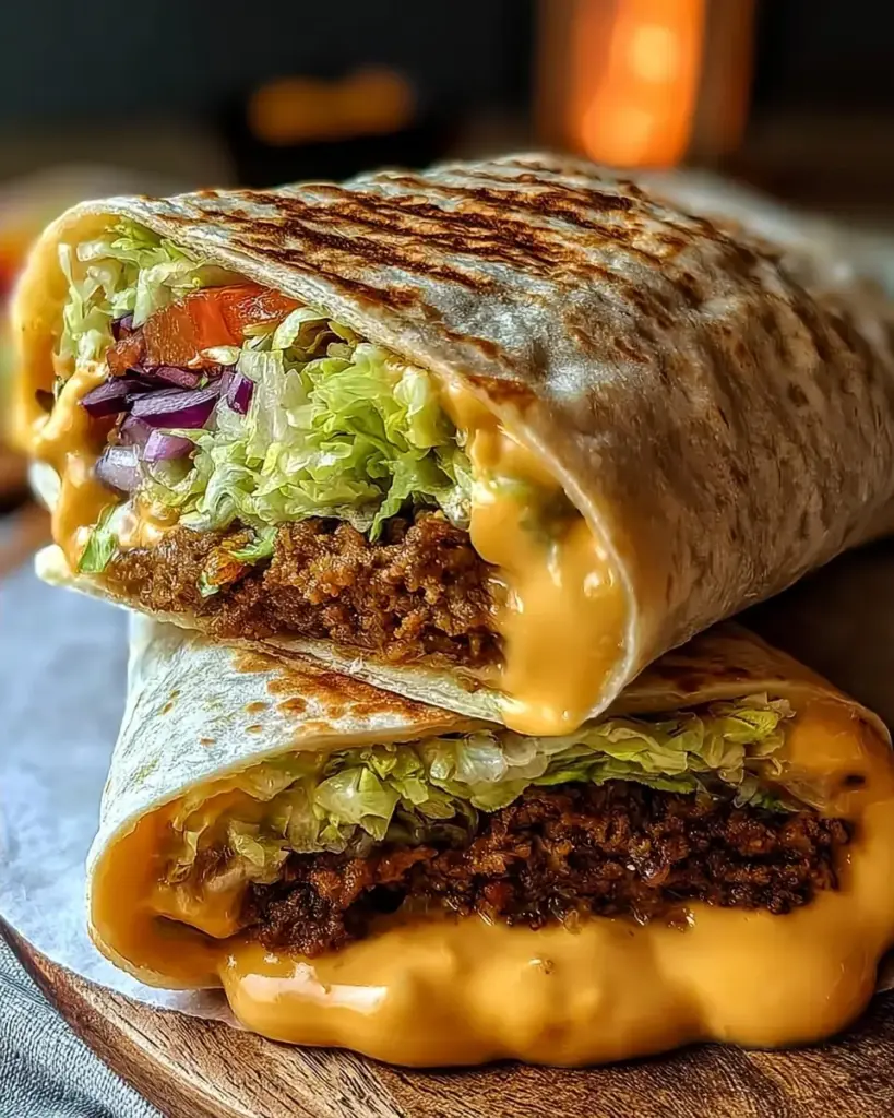 A delicious plate of Big Mac Wraps