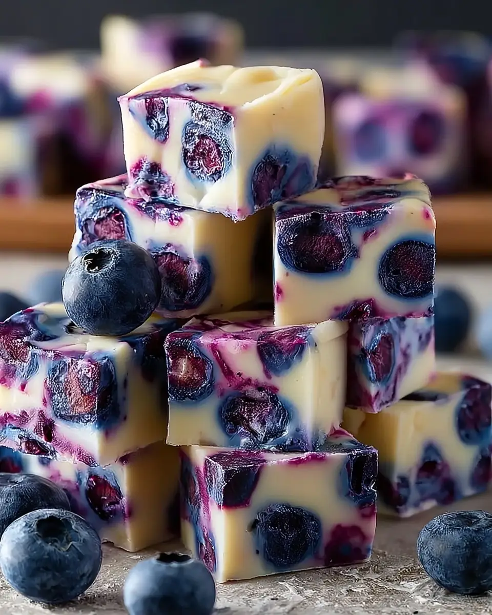 A delicious plate of Blueberry Fudge Recipe