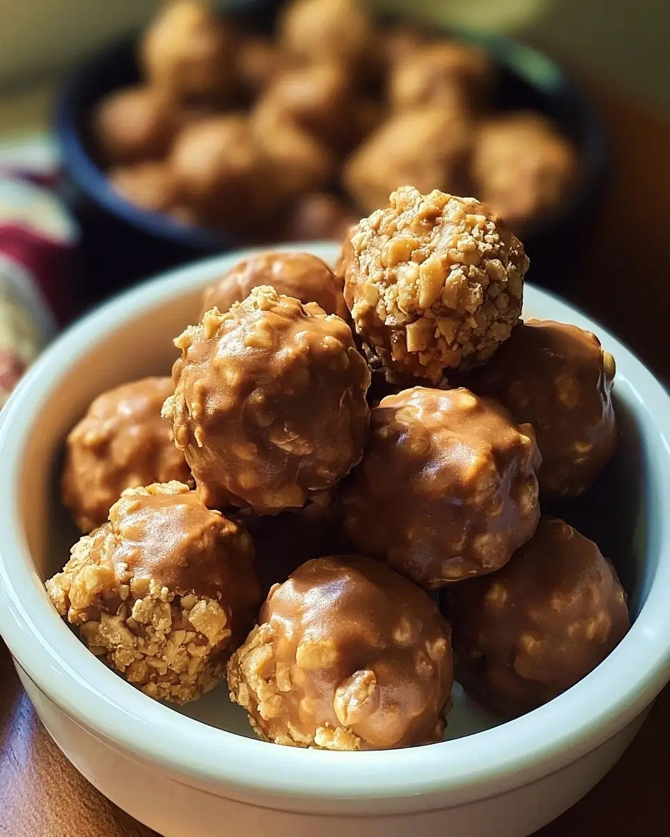 A delicious plate of Butterfinger Balls