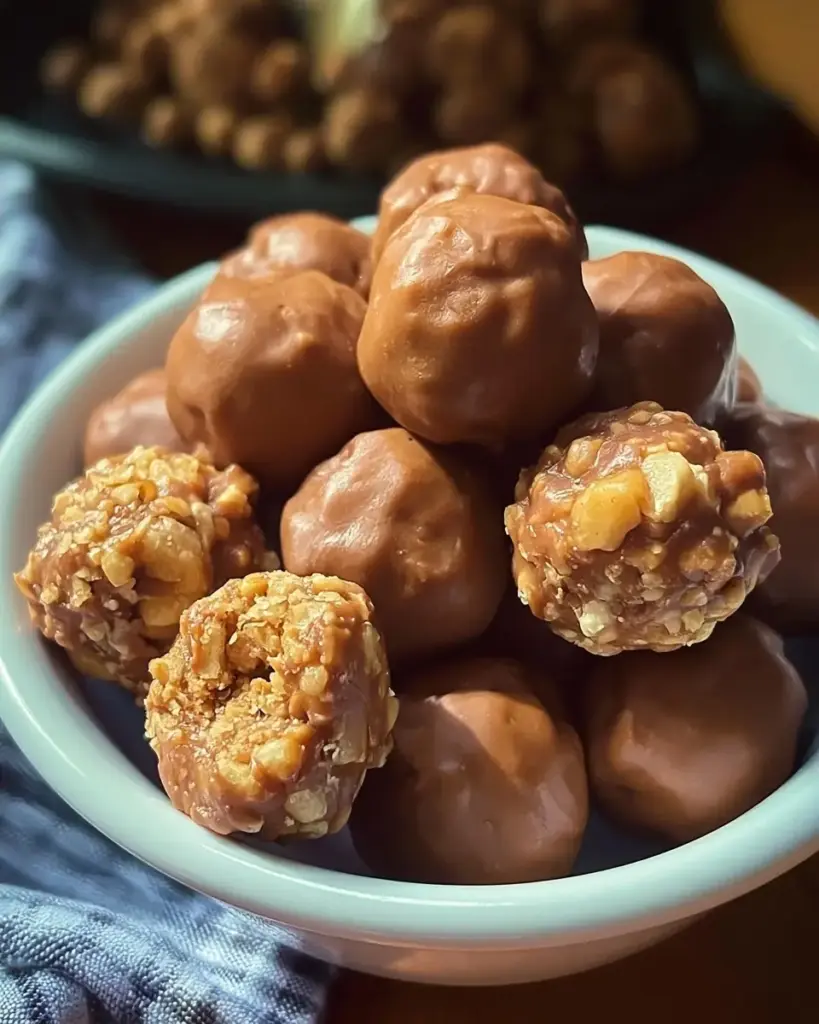 A delicious plate of Butterfinger Balls