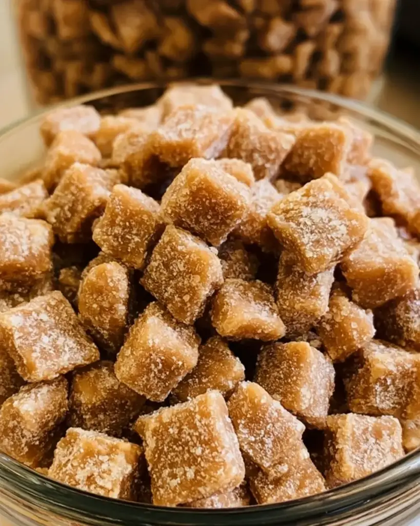 A delicious plate of Butterscotch Caramel Puppy Chow
