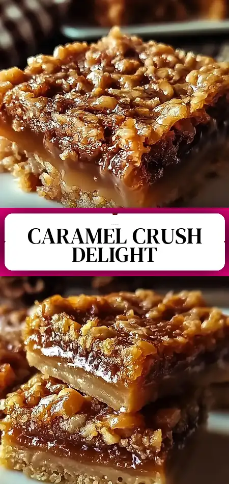Pinterest pin (Design 3) for Indulgent Caramel Crush Bars That Will Wow Your Taste Buds