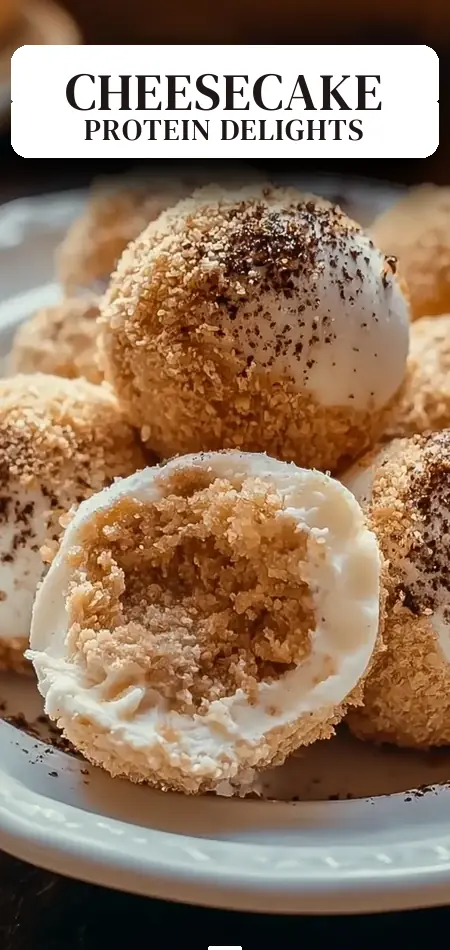 Pinterest pin (Design 2) for Delicious Cheesecake Protein Balls: Your New Favorite Snack