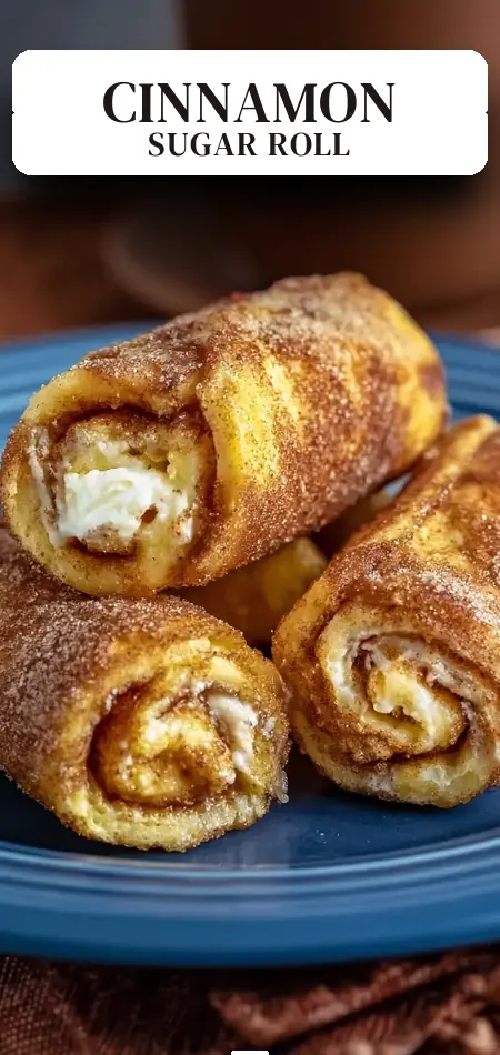 Pinterest pin (Design 2) for Cinnamon Sugar French Toast Roll-Ups