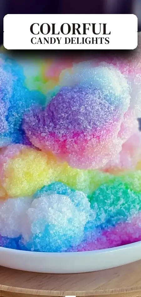 Pinterest pin (Design 2) for Rainbow Fizz Candy Clouds