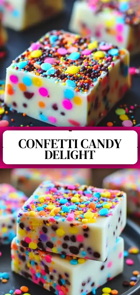 Pinterest pin (Design 3) for Magical Confetti Candy Bars*