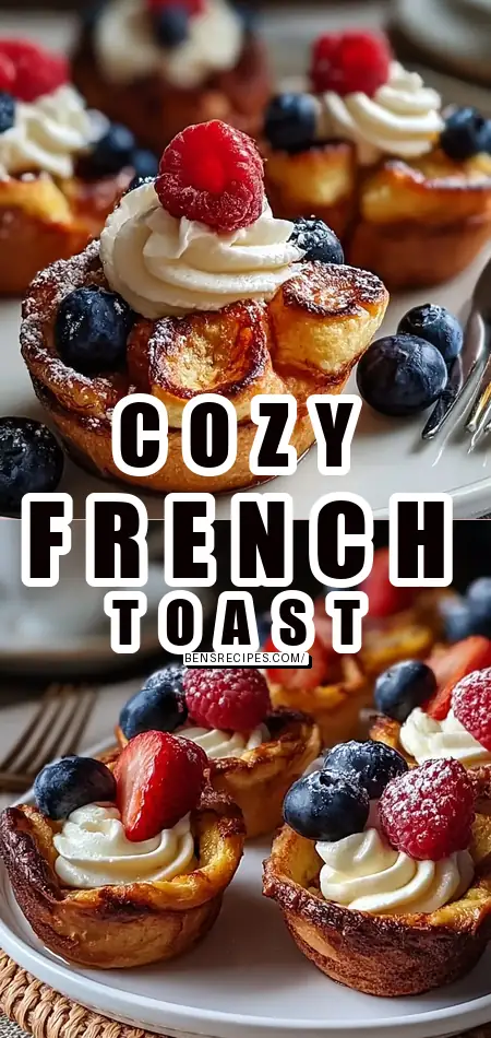 Pinterest pin (Design 1) for Irresistible French Toast Cups Recipe for Cozy Mornings-Quick Family Meals