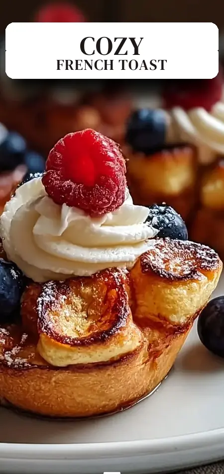 Pinterest pin (Design 2) for Irresistible French Toast Cups Recipe for Cozy Mornings-Quick Family Meals