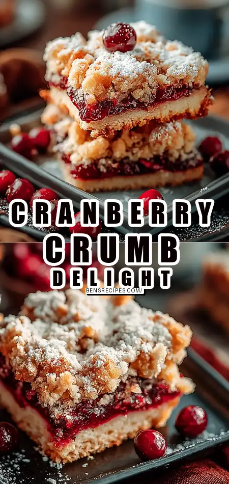 Pinterest pin (Design 1) for Cranberry Crumb Dream