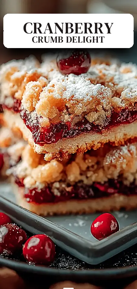 Pinterest pin (Design 2) for Cranberry Crumb Dream