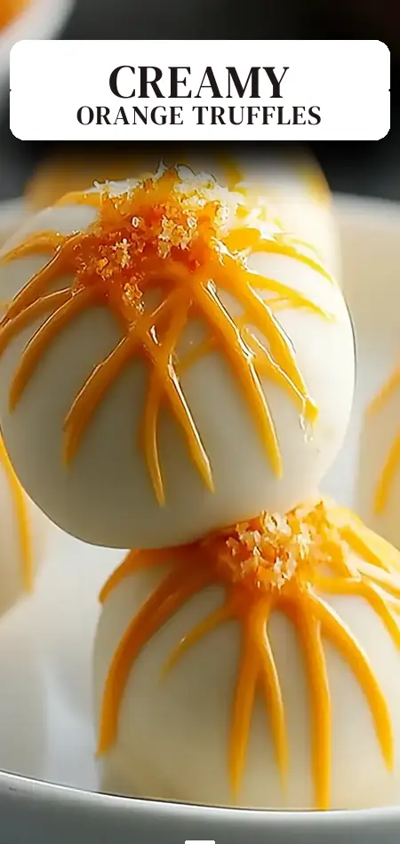 Pinterest pin (Design 2) for Orange Creamsicle Truffles: An Amazing Ultimate Recipe