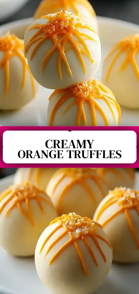 Pinterest pin (Design 3) for Orange Creamsicle Truffles: An Amazing Ultimate Recipe