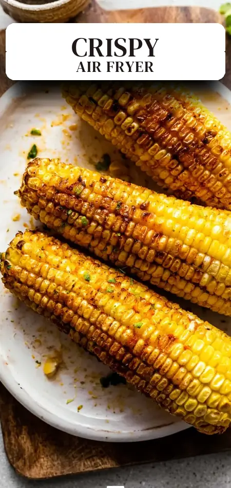 Pinterest pin (Design 2) for Air Fryer Corn on the Cob
