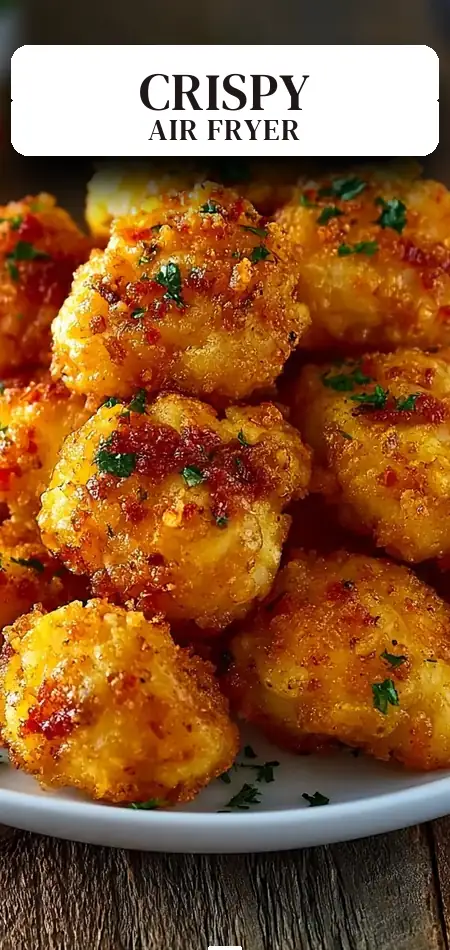 Pinterest pin (Design 2) for Air Fryer Chicken Bites 20 Irresistible Crispy Golden.
