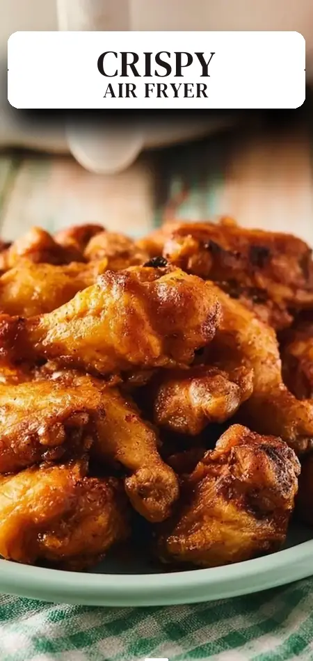 Pinterest pin (Design 2) for Pioneer Woman Air Fryer Wings Recipe