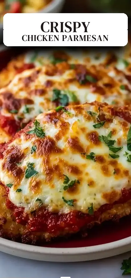 Pinterest pin (Design 2) for Air Fryer Chicken Parmesan