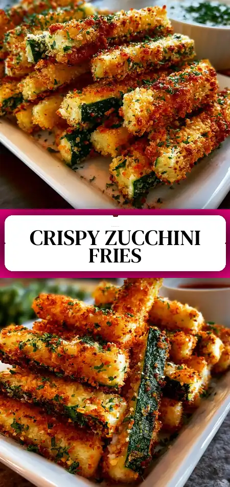 Pinterest pin (Design 3) for Air Fryer Summer Zucchini Fries