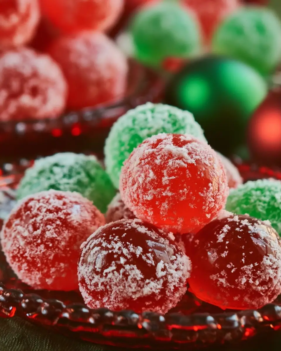 A delicious plate of Christmas Jolly Jello Balls: 7 Reasons They’re Festive Favorites!