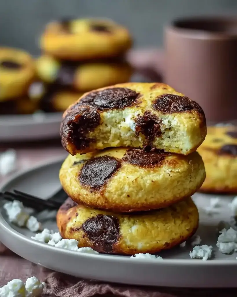 A delicious plate of Cottage Cheese Cookies Recipe 10g Protein Soft Chewy Treats