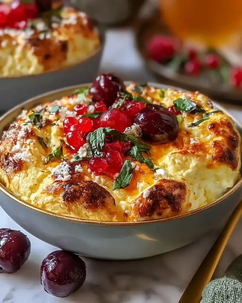 A delicious plate of Cottage Cheese Pizza Bowls