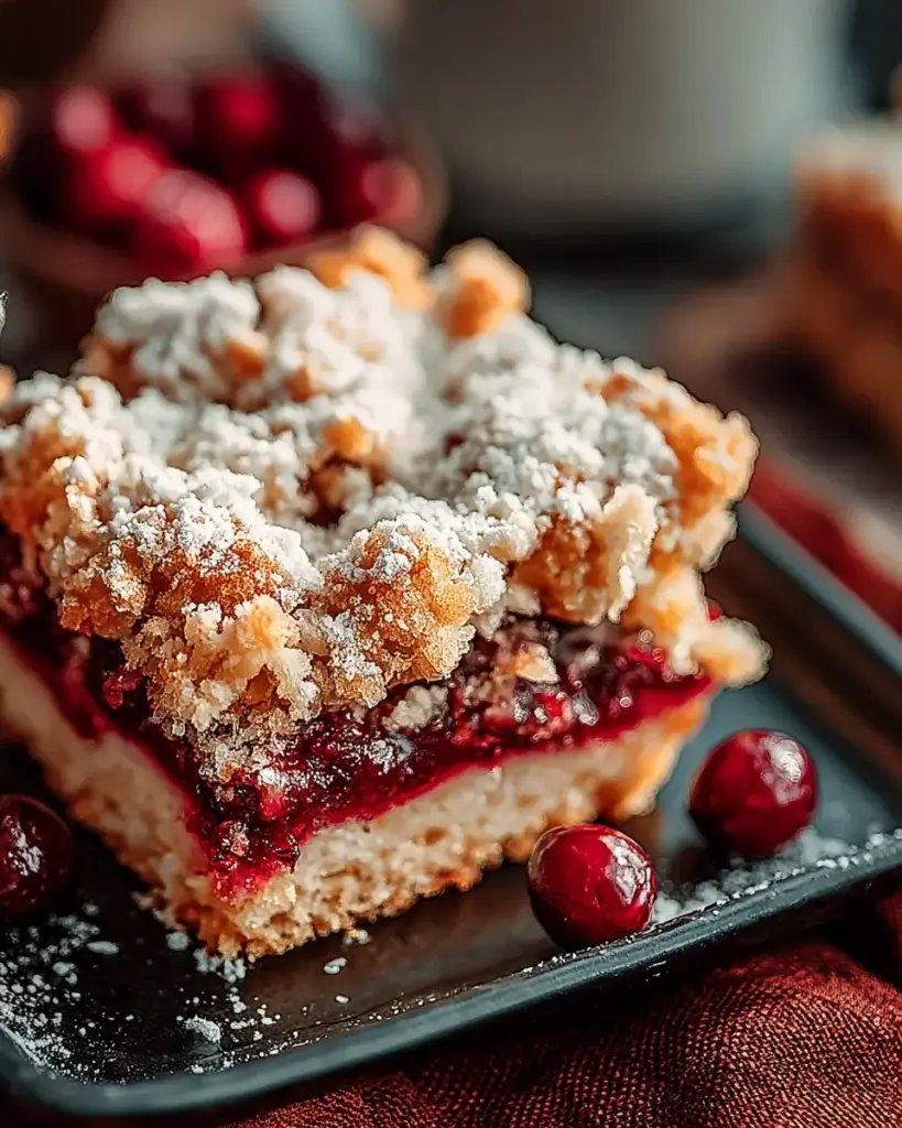 A delicious plate of Cranberry Crumb Dream