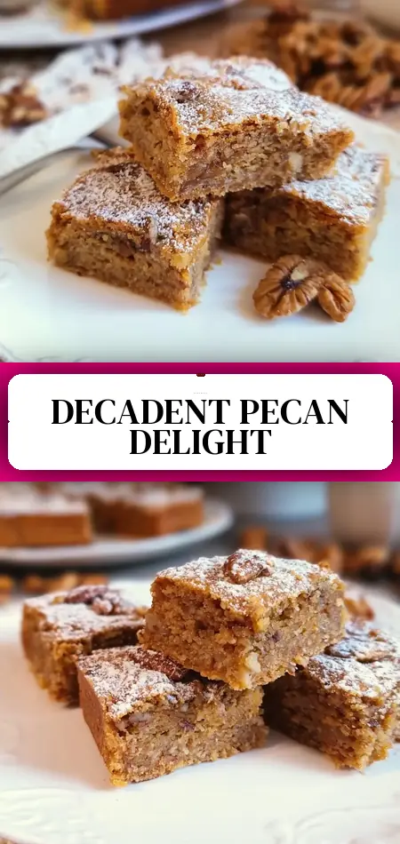 Pinterest pin (Design 3) for Pecan Pie Cake