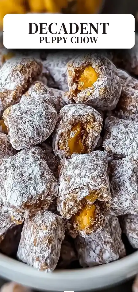 Pinterest pin (Design 2) for Butterfinger Puppy Chow: Irresistible No-Bake Snack Bliss