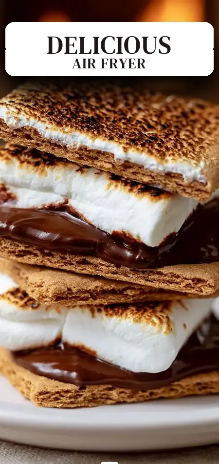 Pinterest pin (Design 2) for Air Fryer Smores