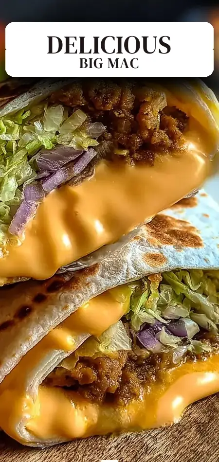 Pinterest pin (Design 2) for Big Mac Wraps