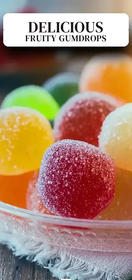 Pinterest pin (Design 2) for Fruity Homemade Gumdrops