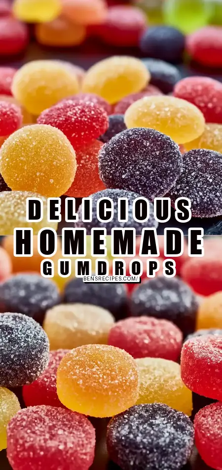 Pinterest pin (Design 1) for Homemade Gumdrops