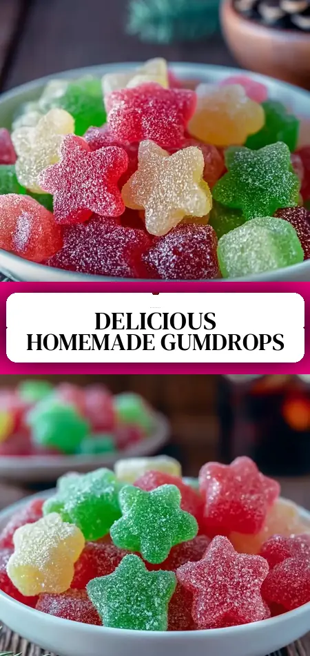Pinterest pin (Design 3) for Easy Homemade Gumdrops
