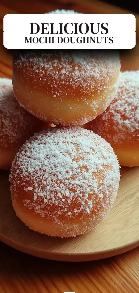 Pinterest pin (Design 2) for Mochi Doughnuts