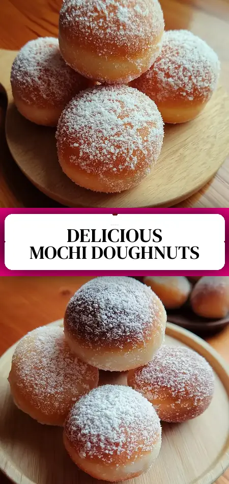 Pinterest pin (Design 3) for Mochi Doughnuts