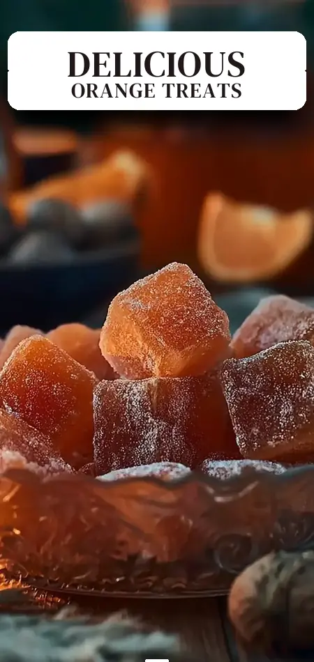 Pinterest pin (Design 2) for Classic Homemade Orange Candy