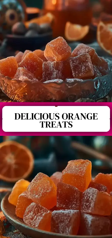 Pinterest pin (Design 3) for Classic Homemade Orange Candy