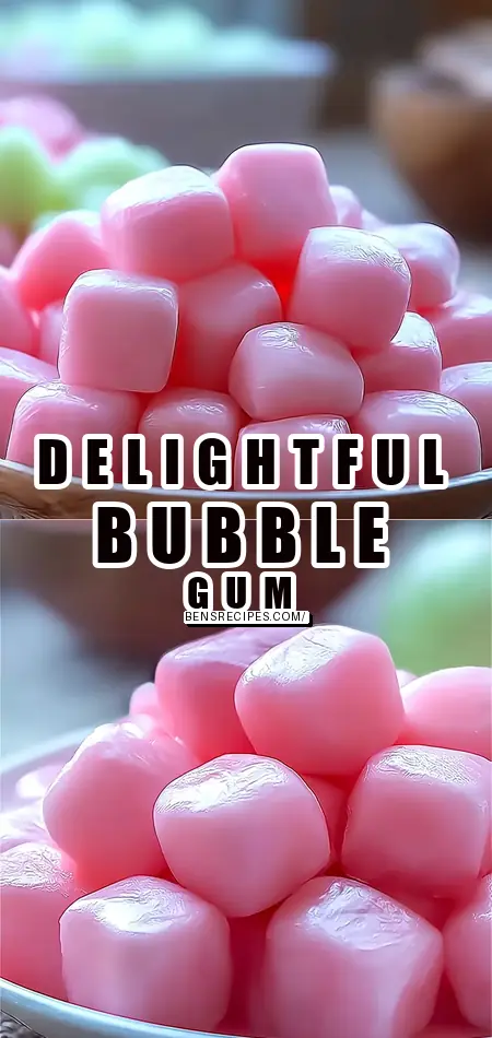 Pinterest pin (Design 1) for Best Delightful Homemade Bubble Gum Recipe for Fun Family Time
