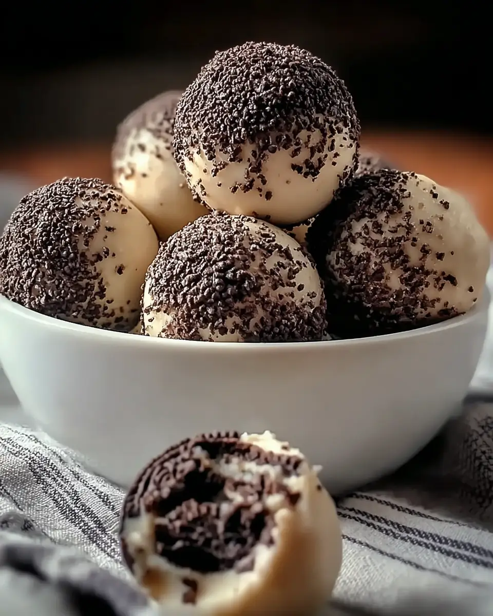 A delicious plate of Delicious Cream Cheese Oreo Protein Balls to Energize Your Day