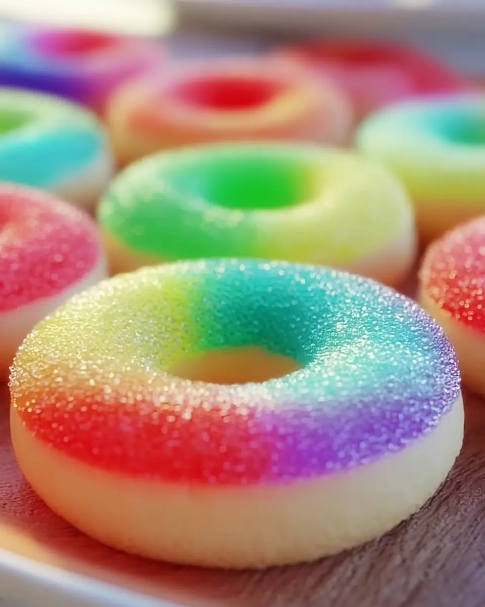 A delicious plate of Deliciously Chewy Jello Sugar Cookies for Colorful Fun