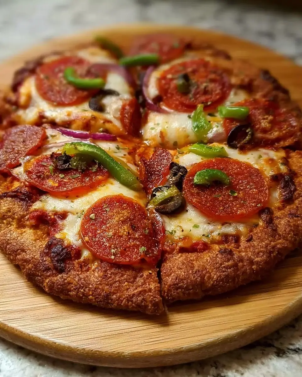 A delicious plate of Easy Air Fryer Pizza (10 Minute Recipe) – Perfect for Busy Nights!